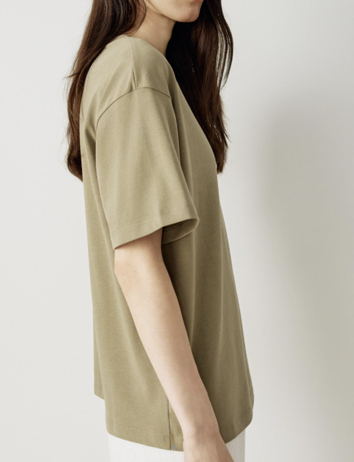 SL6808010217 Շապիկ կիսաթև  KATE OVERSIZE FIT